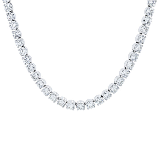 18K WG 28.50 CTW Lab Grown Diamond Necklace<p><strong>Lab Grown Diamond</p></strong>