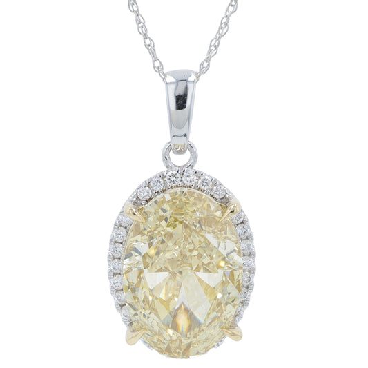 14K WG 7 CTW Diamond Pendant<p><strong>Lab Grown Diamond</p></strong>