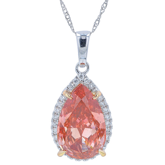 14K WG 5.75 CTW Diamond Pendant<p><strong>Lab Grown Diamond</p></strong>