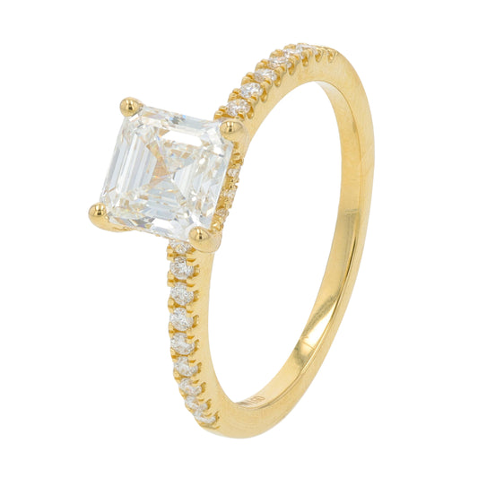 14K YG 1.50 CTW Lab Grown Diamond Engagement Ring<p><strong>Lab Grown Diamond</p></strong>