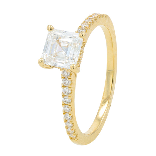 14K YG 1.25 CTW Lab Grown Diamond Engagement Ring<p><strong>Lab Grown Diamond</p></strong>