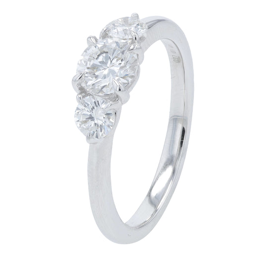 14K WG 1 CTW Lab Grown Diamond Engagement Ring<p><strong>Lab Grown Diamond</p></strong>