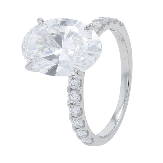 14K WG 5 CTW Lab Grown Diamond Engagement Ring<p><strong>Lab Grown Diamond</p></strong>