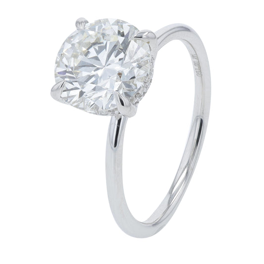 14K WG 2.70 CTW Lab Grown Diamond Engagement Ring<p><strong>Lab Grown Diamond</p></strong><p><strong>IGI Available</p></strong>