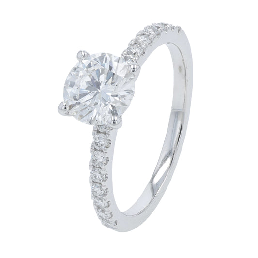 14K WG 1.50 CTW Lab Grown Diamond Engagement Ring<p><strong>Lab Grown Diamond</p></strong>