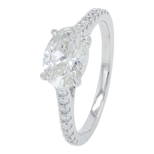 14K WG 1.75 CTW Lab Grown Diamond Engagement Ring<p><strong>Lab Grown Diamond</p></strong><p><strong>IGI Card Available</p></strong>