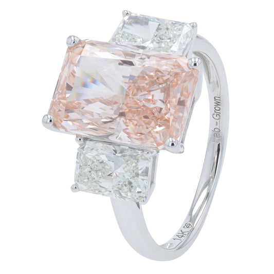 14K WG 6.65 CTW Lab Grown Diamond Engagement Ring<p><strong>Lab Grown Diamond</p></strong>