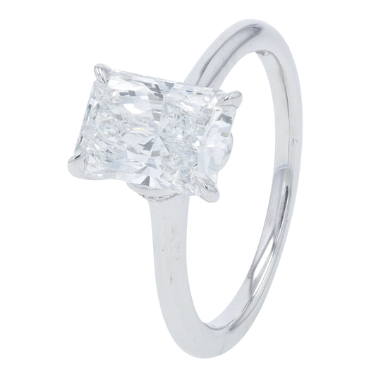 18K WG 2.13 CTW Lab Grown Diamond Engagement Ring<p><strong>Lab Grown Diamond</p></strong>