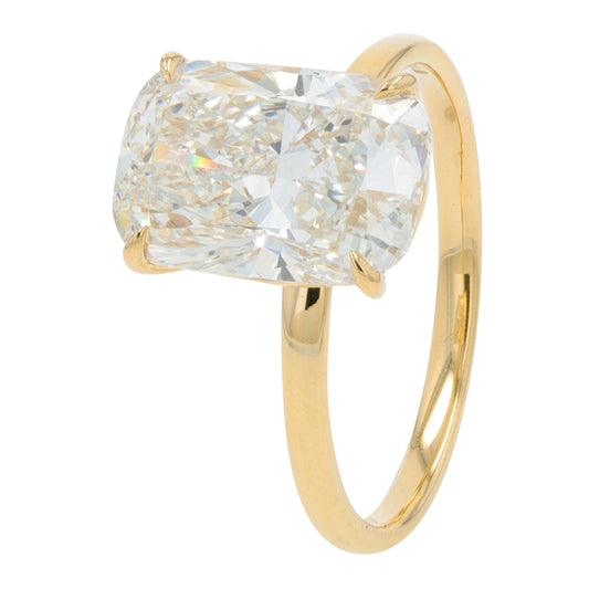 14K YG 3.50 CT Lab Grown Diamond Solitaire Engagement Ring<p><strong>Lab Grown Diamond</p></strong>