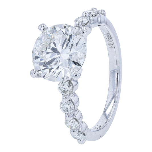 14K WG 3.50 CTW Lab Grown Diamond Engagement Ring<p><strong>Lab Grown Diamond</p></strong>