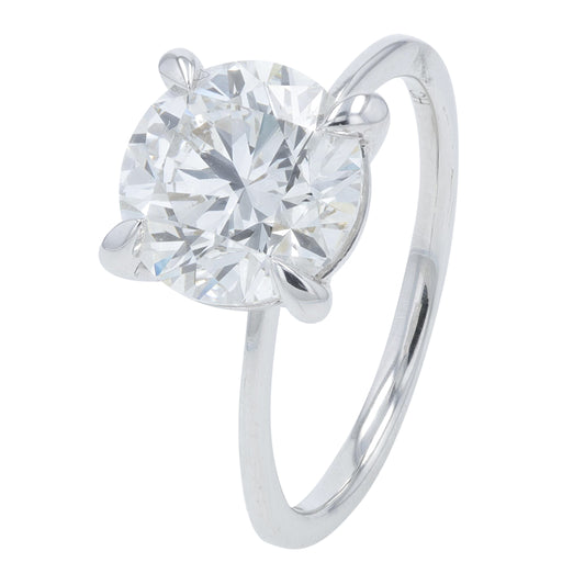 18K WG 3 CTW Lab Grown Diamond Engagement Ring<p><strong>Lab Grown Diamond</p></strong>