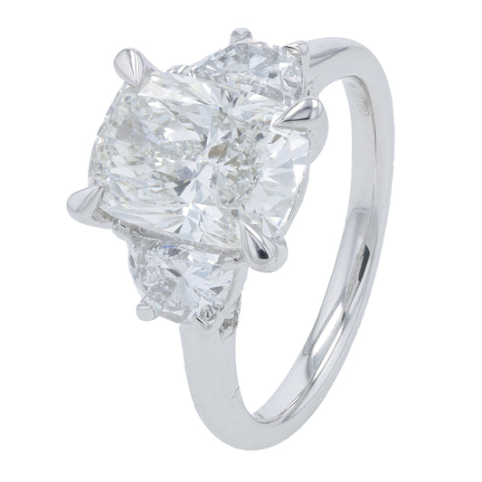 14K WG 3.88 CTW Lab Grown Diamond Engagement Ring<p><strong>Lab Grown Diamond</p></strong><p><strong>IGI Available</p></strong>