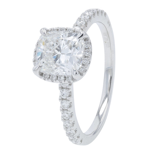 14K WG 1.88 CTW Lab Grown Diamond Engagement Ring<p><strong>Lab Grown Diamond</p></strong>