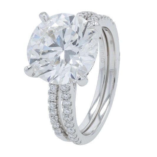 14K WG 5.65 CTW Lab Grown Diamond Bridal Set<p><strong>Lab Grown Diamond</p></strong><p><strong>GSI Available</p></strong>