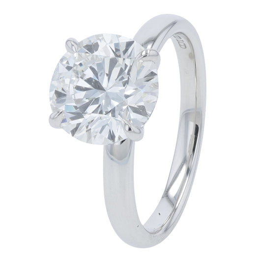 14K WG 3 CTW Lab Grown Diamond Engagement Ring<p><strong>Lab Grown Diamond</p></strong>