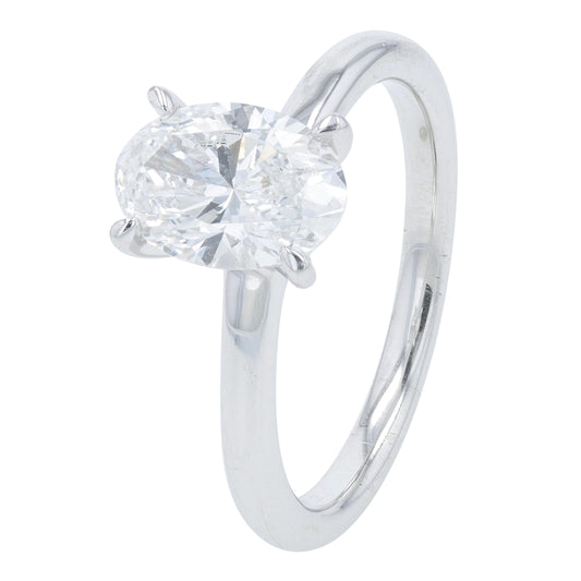 14K WG 1.50 CTW Lab Grown Diamond Engagement Ring<p><strong>Lab Grown Diamond</p></strong><p><strong>IGI Available</p></strong>