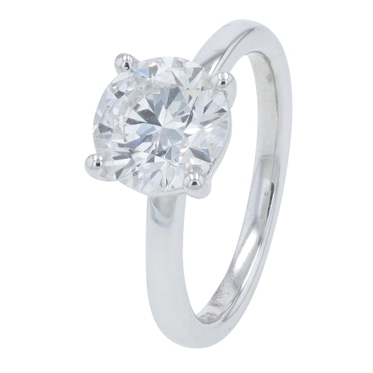 18K WG 2 CTW Lab Grown Diamond Engagement Ring<p><strong>Lab Grown Diamond</p></strong><p><strong>IGI Available</p></strong>