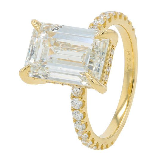 14K YG 6.50 CT Lab Grown Diamond Engagement Ring<p><strong>Lab Grown Diamond</p></strong>
