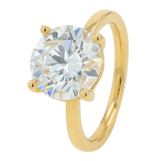 18K YG 4 CT Lab Grown Diamond Solitaire Engagement Ring<p><strong>Lab Grown Diamond</p></strong><p><strong>IGI Available</p></strong>