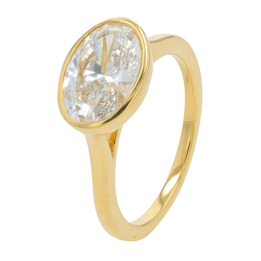 14K YG 2 CT Lab Grown Diamond Engagement Ring<p><strong>Lab Grown Diamond</p></strong><p><strong>IGI Available</p></strong>