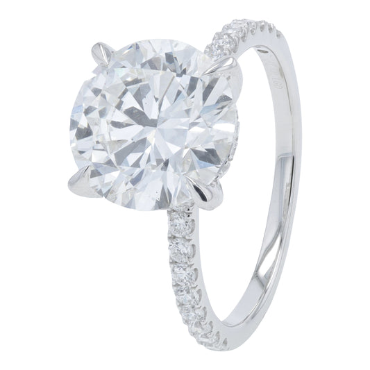 14K WG 4.50 CTW Lab Grown Diamond Engagement Ring<p><strong>Lab Grown Diamond</p></strong>
