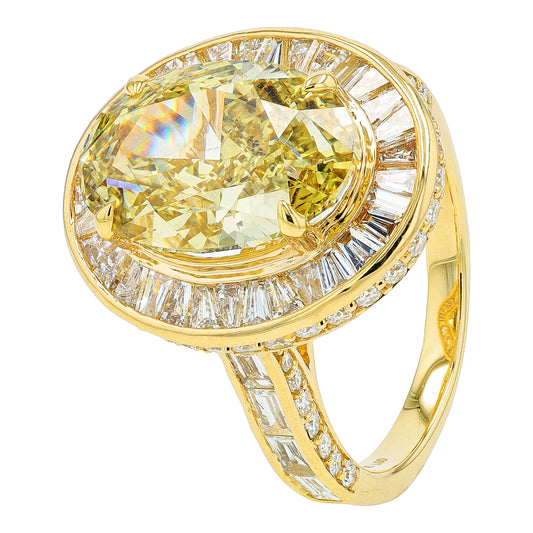 14K YG 7.75 CTW Lab Grown Diamond Engagement Ring<p><strong>Lab Grown Diamond</p></strong>