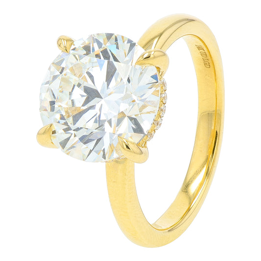 14K YG 5.10 CTW Lab Grown Diamond Engagement Ring<p><strong>Lab Grown Diamond</p></strong><p><strong>IGI Available</p></strong>