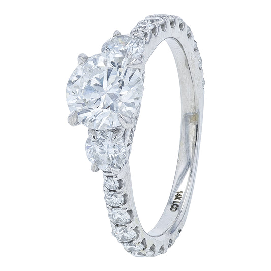 14K WG 2 CTW Lab Grown Diamond Engagement Ring<p><strong>Lab Grown Diamond</p></strong>