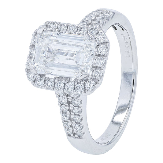 14K WG 2.40 CTW Lab Grown Diamond Engagement Ring<p><strong>Lab Grown Diamond</p></strong>