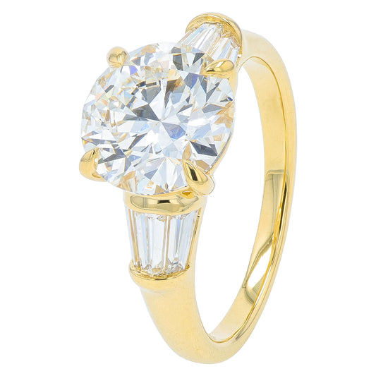 14K YG 3.75 CT Lab Grown Diamond Engagement Ring<p><strong>Lab Grown Diamond</p></strong>