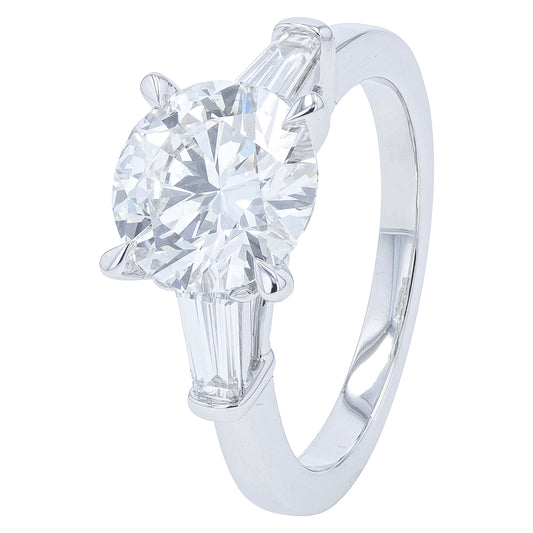 14K WG 3 CTW Lab Grown Diamond Engagement Ring<p><strong>Lab Grown Diamond</p></strong>