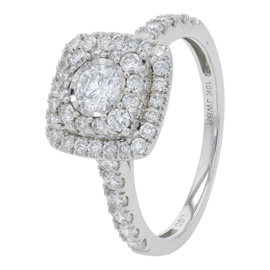 10K WG 1 CTW Lab Grown Diamond Ring<p><strong>Lab Grown Diamond</p></strong>