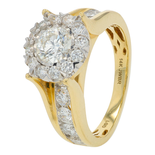 14K YG 2 CTW Lab Grown Diamond Engagement Ring<p><strong>Lab Grown Diamond</p></strong>