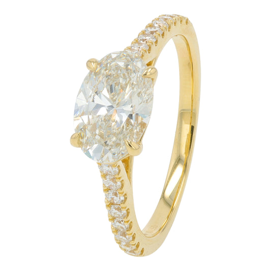 14K YG 1.75 CT Lab Grown Diamond Engagement Ring<p><strong>Lab Grown Diamond</p></strong><p><strong>IGI Available</p></strong>