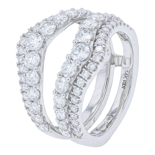 14K WG 2 CTW Lab Grown Diamond Ring Guard<p><strong>Lab Grown Diamond</p></strong>