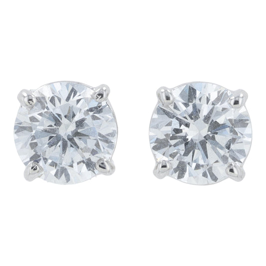 18K WG 1 CTW Lab Grown Diamond Studs<p><strong>Lab Grown Diamond</p></strong>