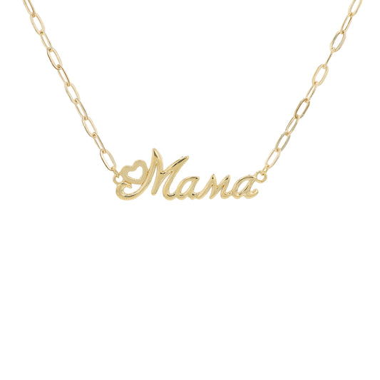 10K YG "MAMA" Necklace