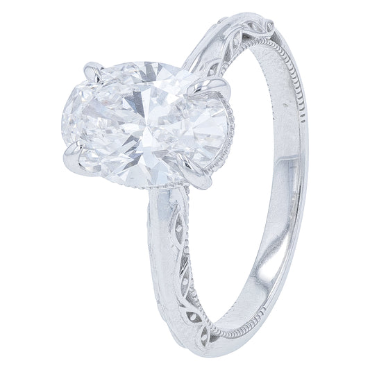 14K WG 2 CTW Lab Grown Diamond Ring<p><strong>Lab Grown Diamond</p></strong><p><strong>IGI Available</p></strong>
