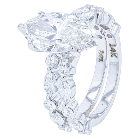 14K WG 5 CTW Lab Grown Diamond Bridal Set<p><strong>Lab Grown Diamond</p></strong><p><strong>IGI Available</p></strong>