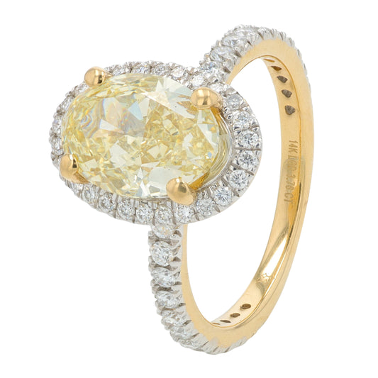 14K YG 3.76 CTW Lab Grown Diamond Ring<p><strong>Lab Grown Diamond</p></strong>