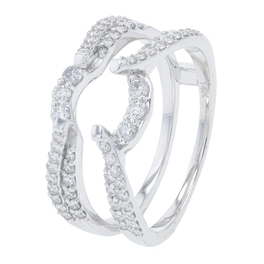 14K WG .75 CT Diamond Ring Guard