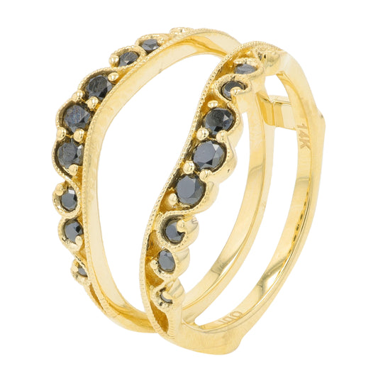 14K YG .38 CT Diamond Ring Guard