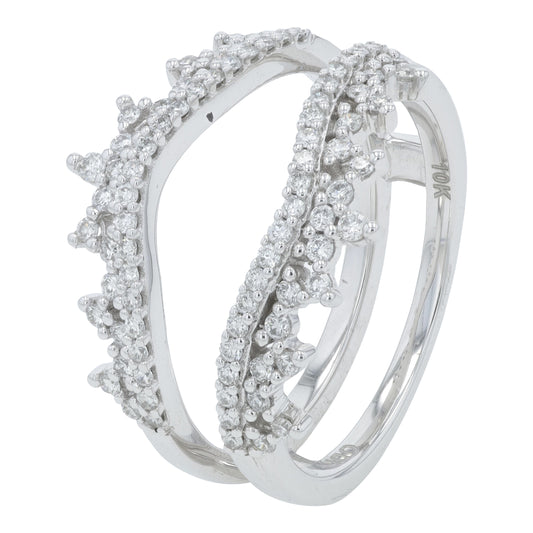 10K WG .50 CTW Diamond Ring Guard