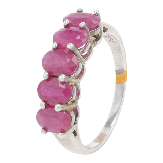 Silver EFFY 2.14 CTW Ruby Band