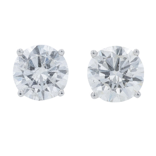 14K WG 2.10 CTW Diamond Studs